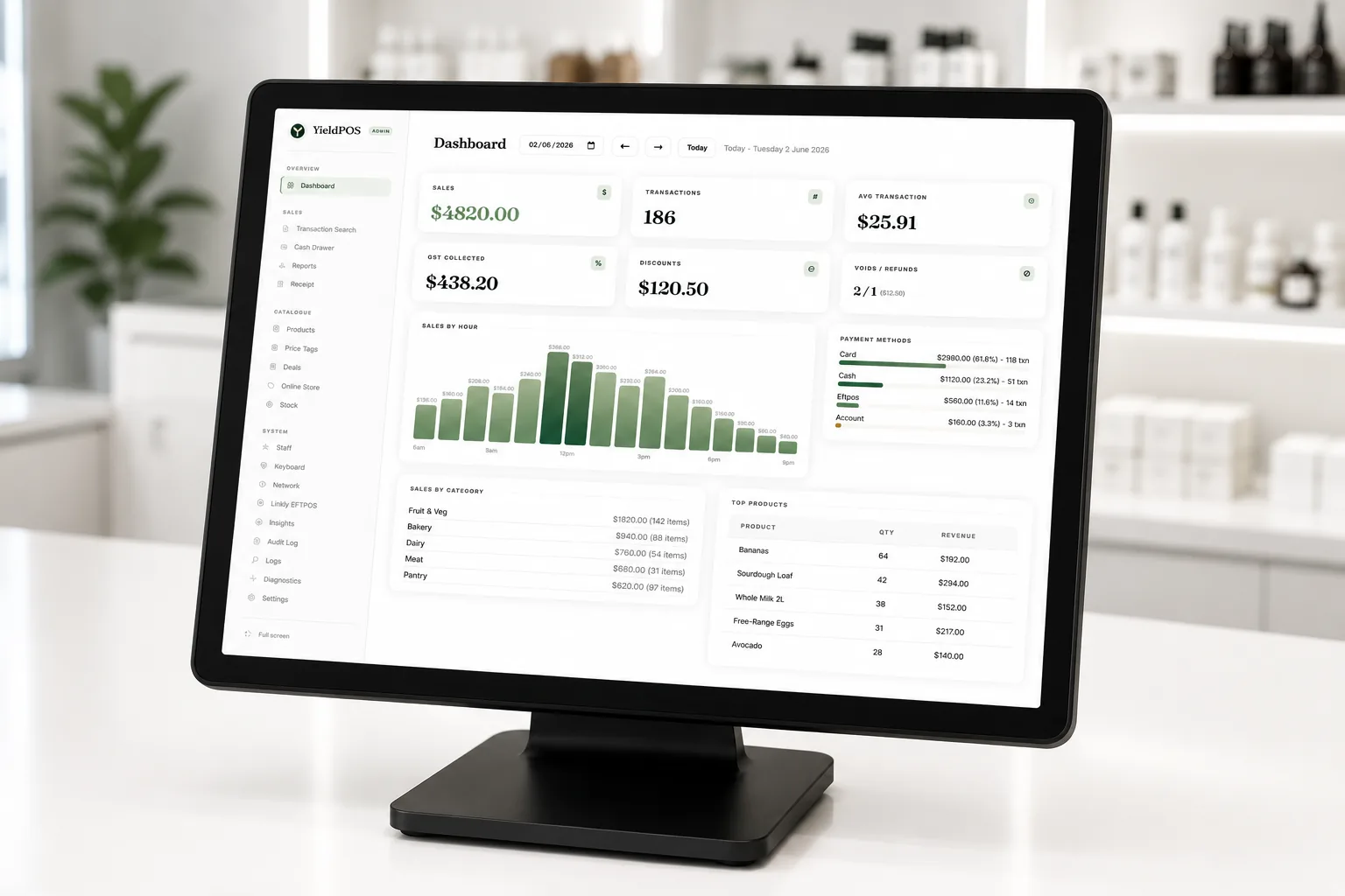 YieldPOS — Point of Sale for Fresh Retail